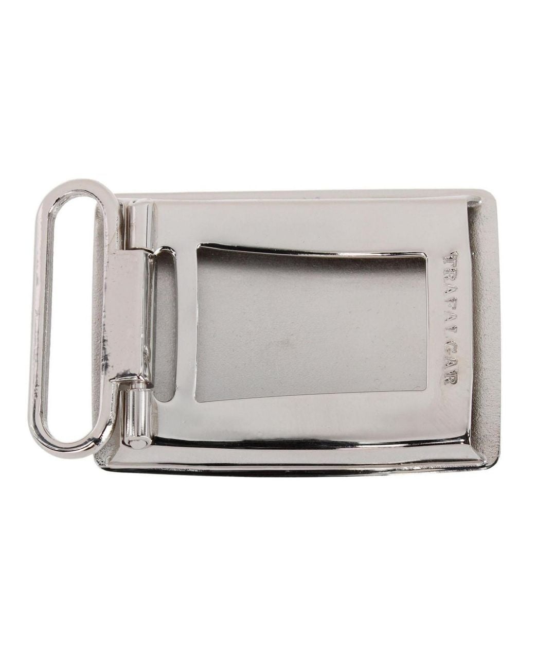 Trafalgar Gray Oval Signet Brass Based Compression Belt Buckle for men