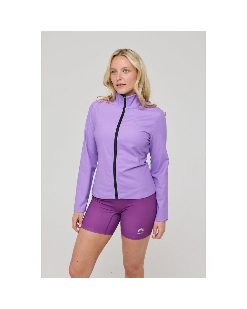 OOSC Purple Infinite Cropped Zipped Jacket