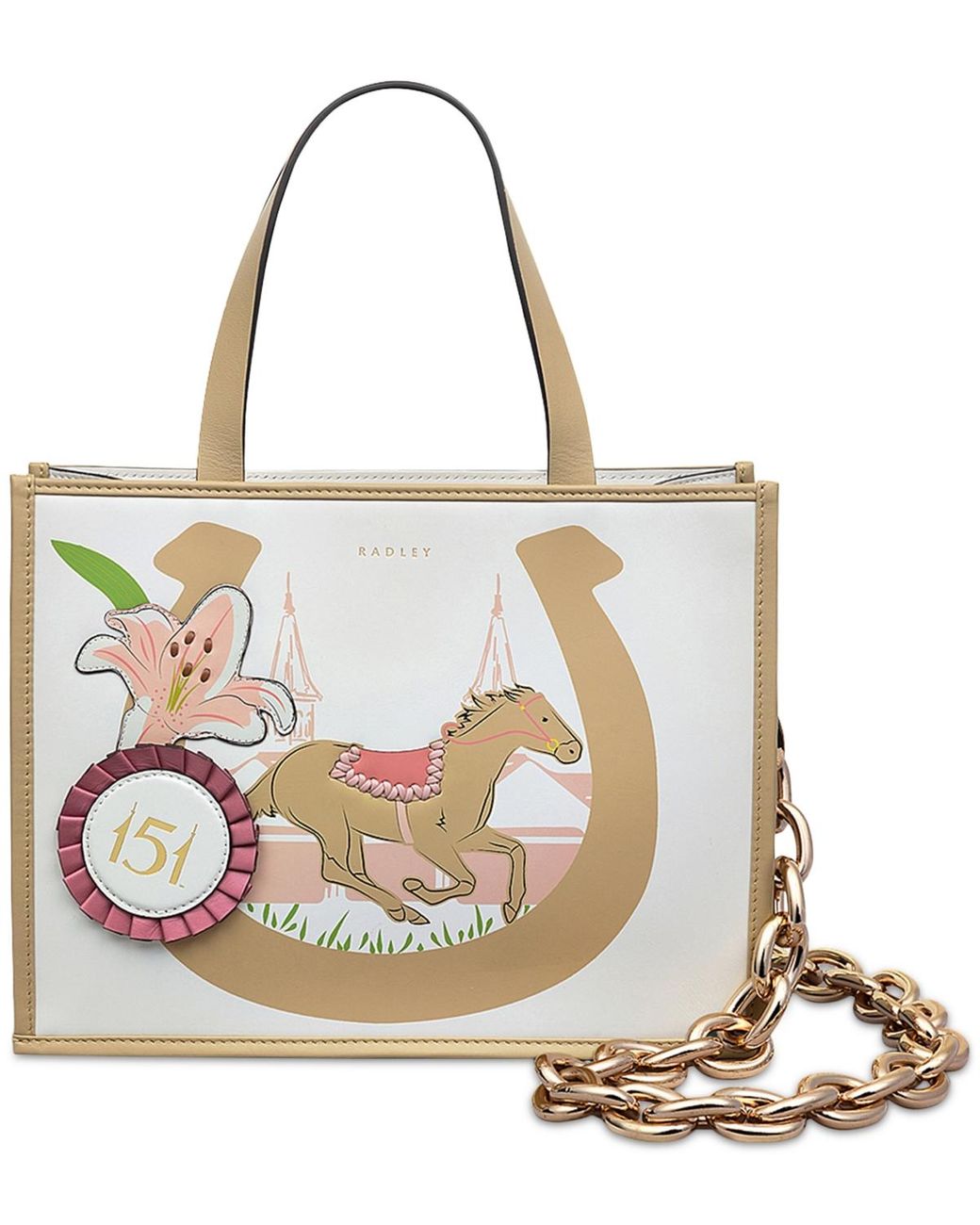 RADLEY Radley Toile 小型オープントップグラブ Radley London Abbotsford open top leather grab bag leather