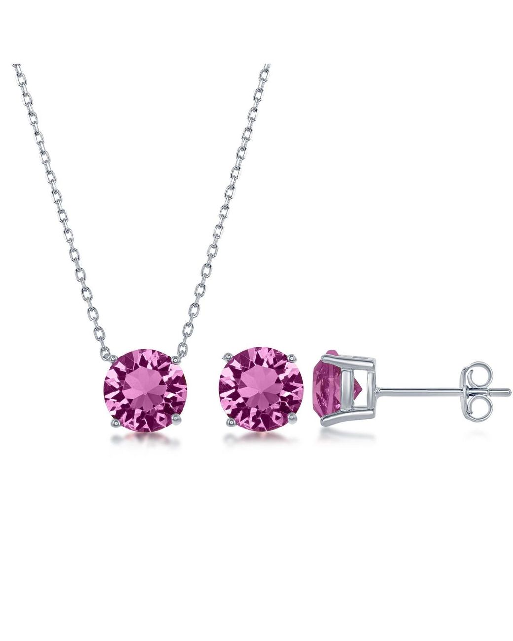 Simona Pink Sterling Silver