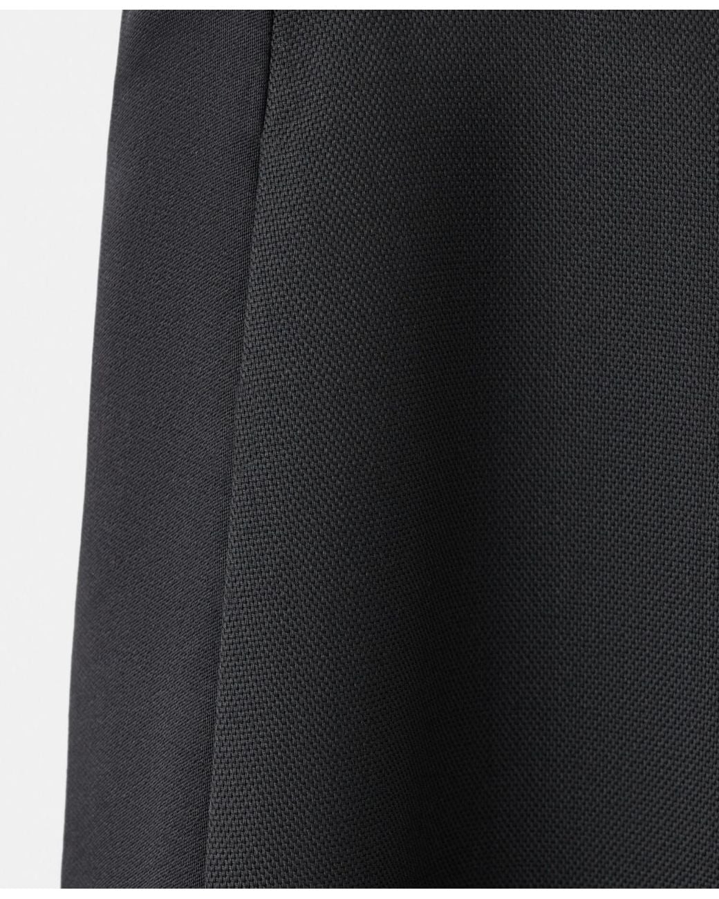 Mango Black Wool Blend Suit Pants