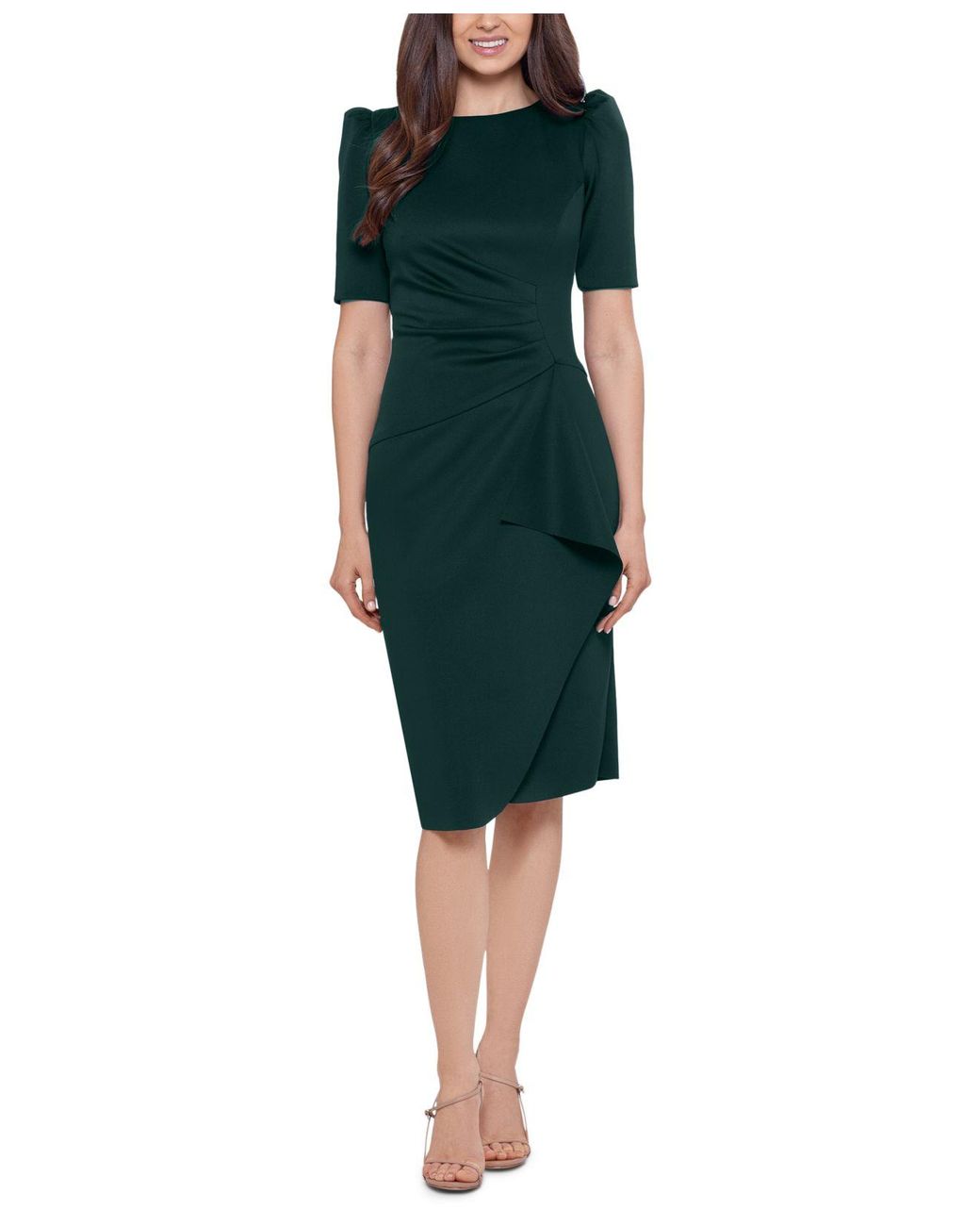 Xscape Petite Drapeddetail Bodycon Dress in Green Lyst