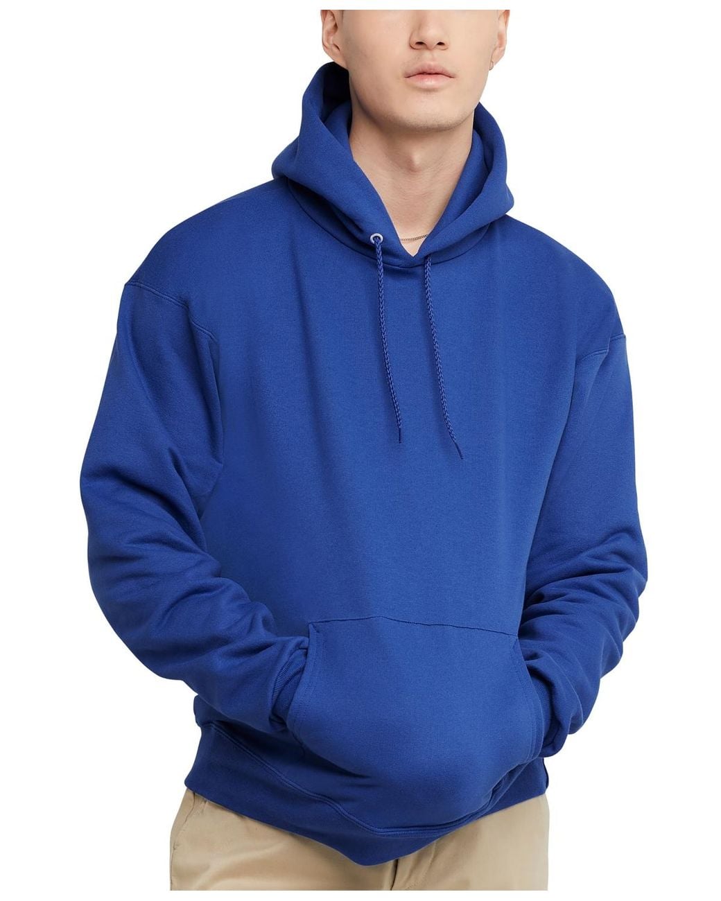 Hanes Blue Ultimate Heavyweight Fleece Hoodie for men