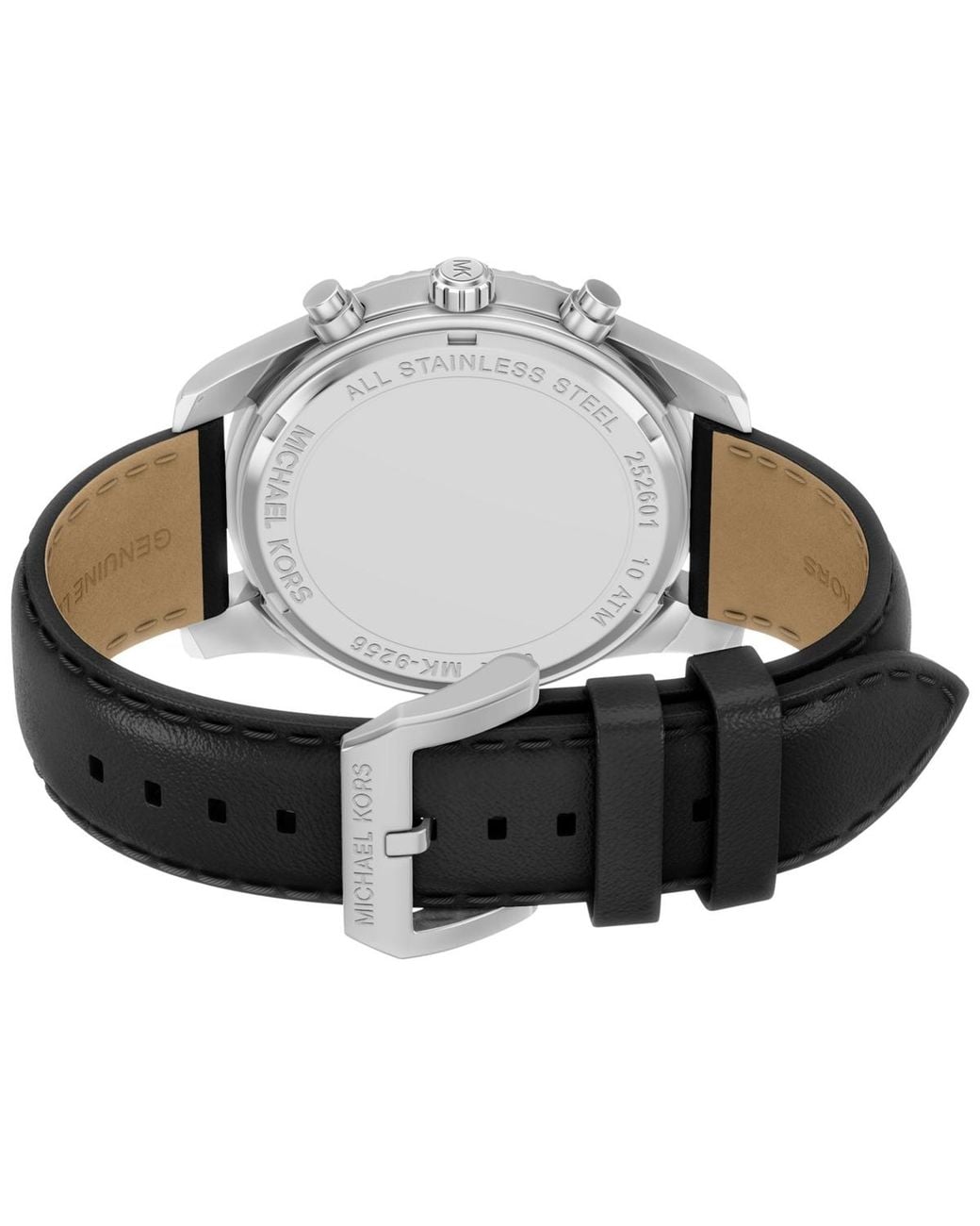 Michael Kors Gray Lexington Chronograph Leather Watch for men