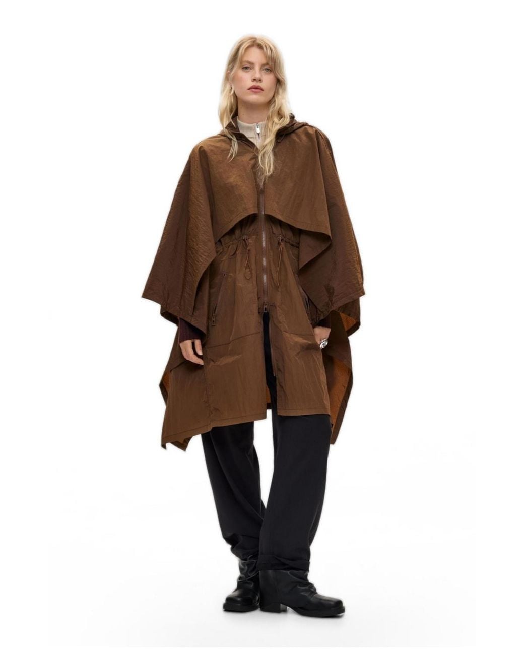 Desigual Brown Multiposition Scarf