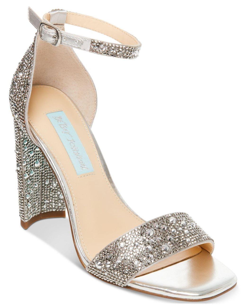 betsey johnson juno sandal silver