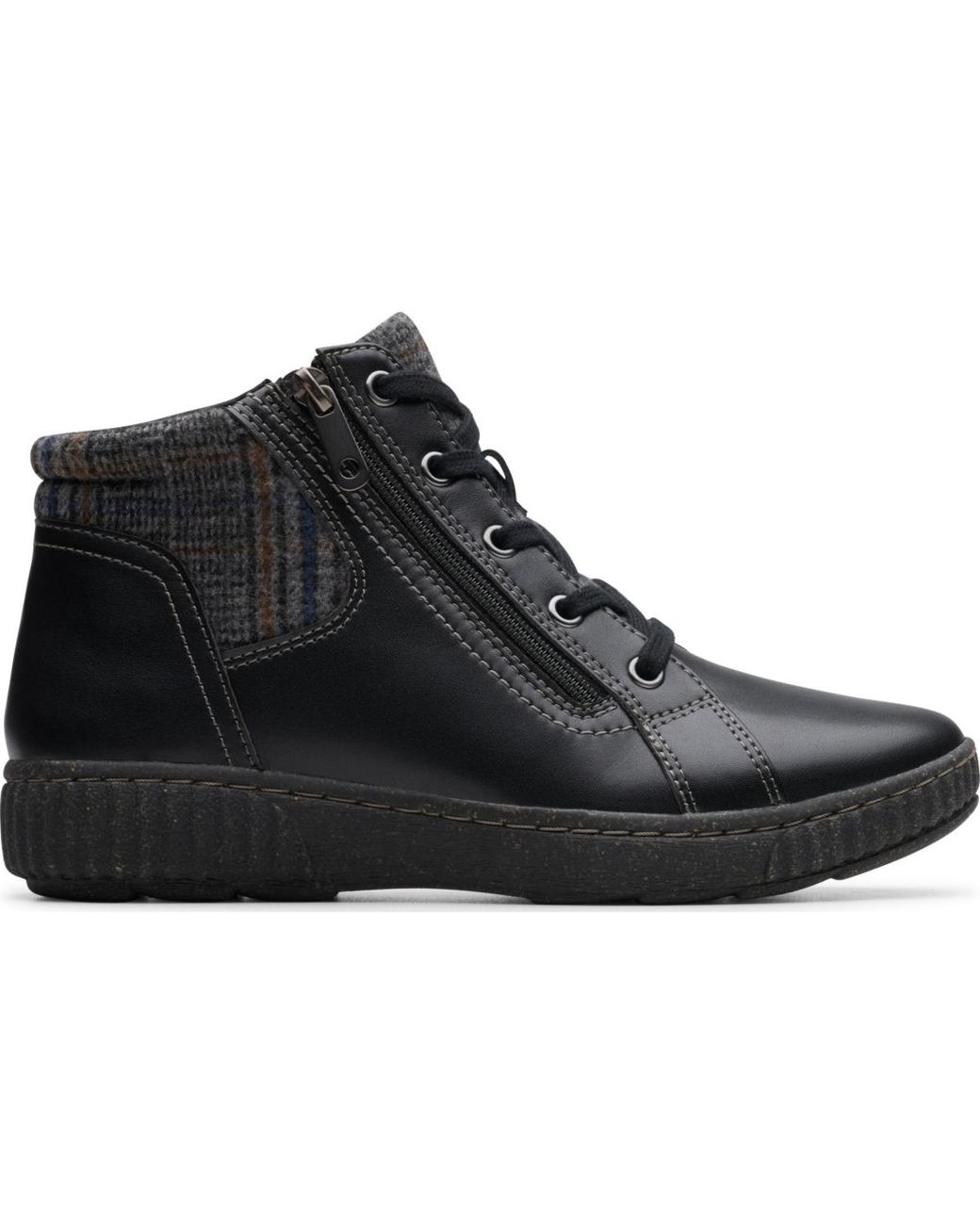 Clarks Black Collection Caroline Spice Side Zip Booties