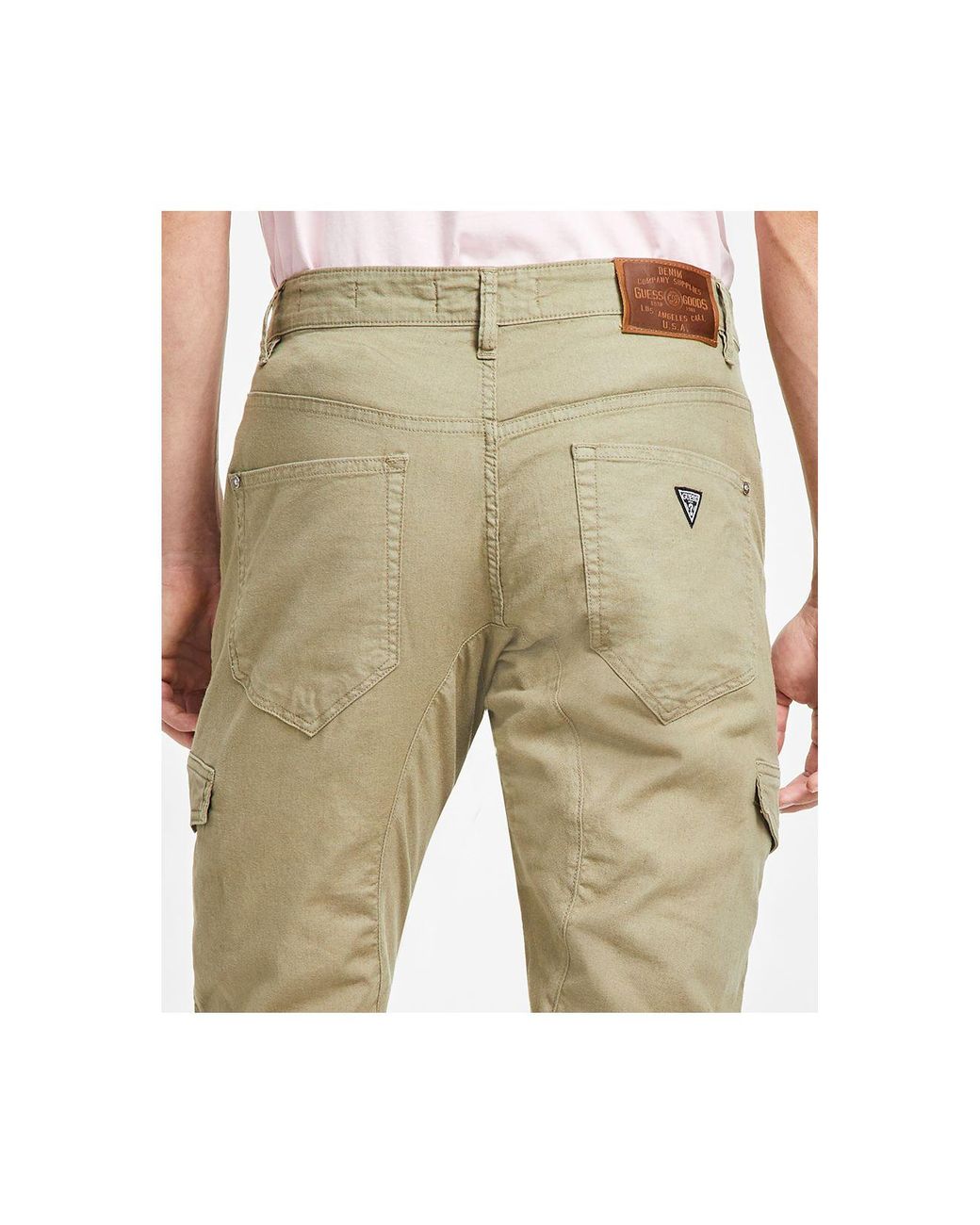 Guess New Kombat Tapered-fit Cargo Pants in Natural for Men