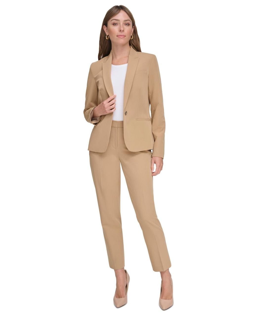 Tommy Hilfiger Natural One-button Blazer