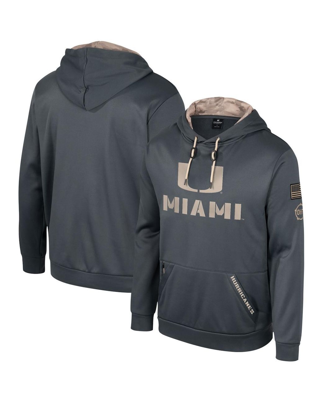 Miami hurricanes sleeveless clearance hoodie