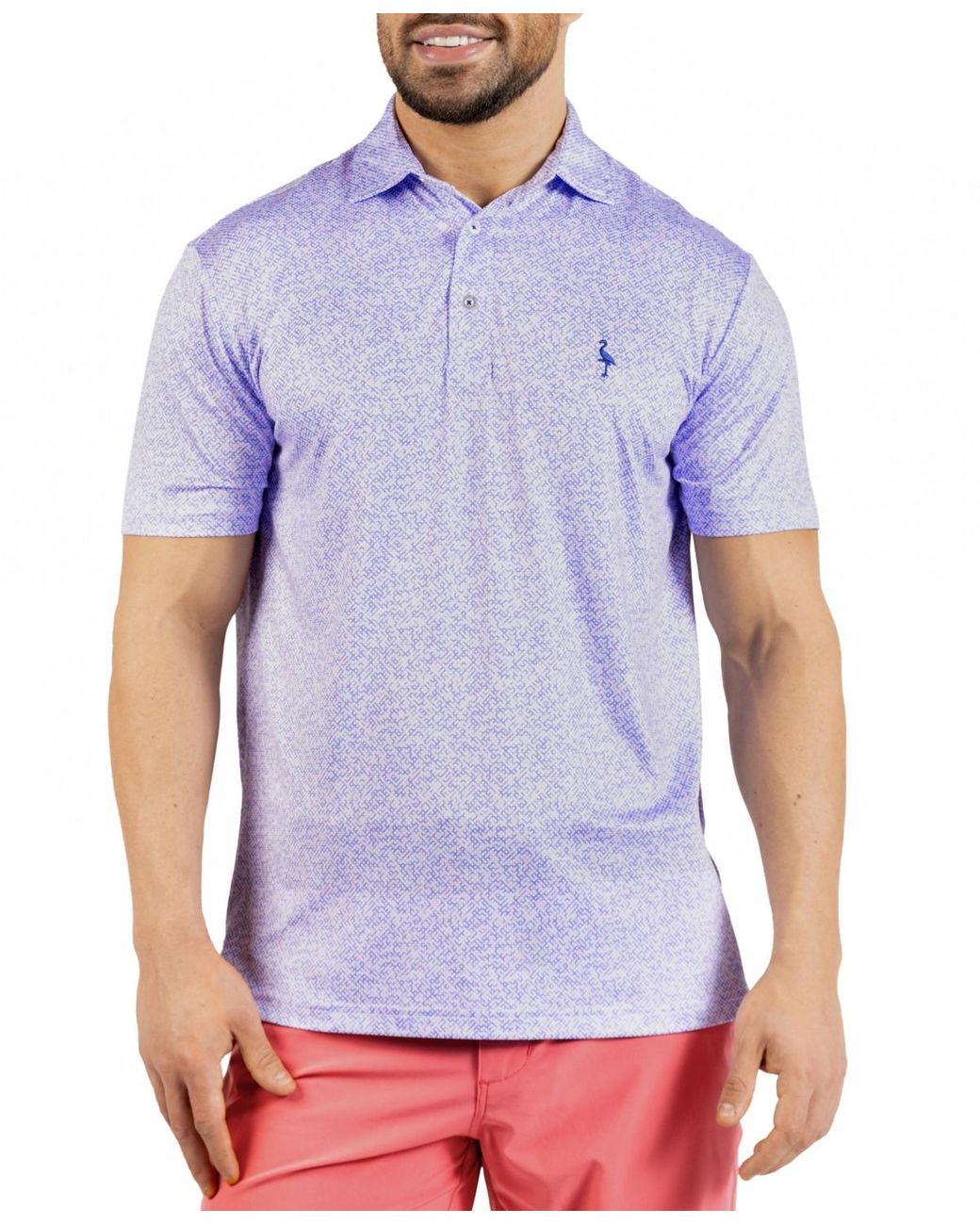 Abstract Racing Polo Tailorbyrd Abstract Maze Printed Performance Polo in Blue for Men | Lyst