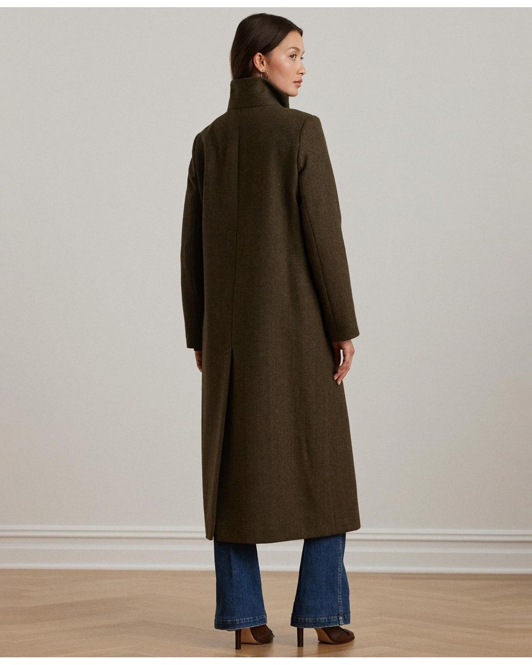 ジャケット・アウター louren stand collar tweed coat louren stand collar tweed coat