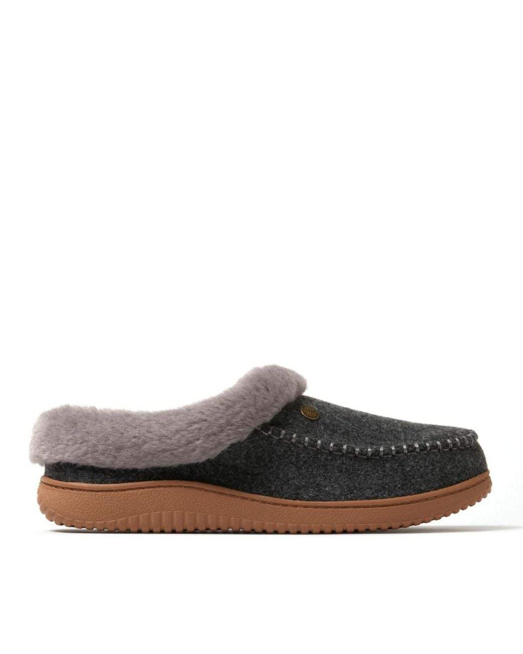 Dearfoams Gray Baro Energy Return Clog House Shoe Slipper for men