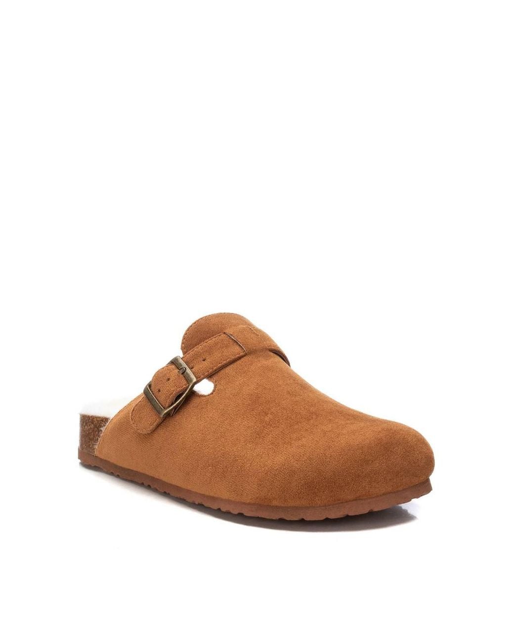 Xti Brown Winter Suede Clogs By