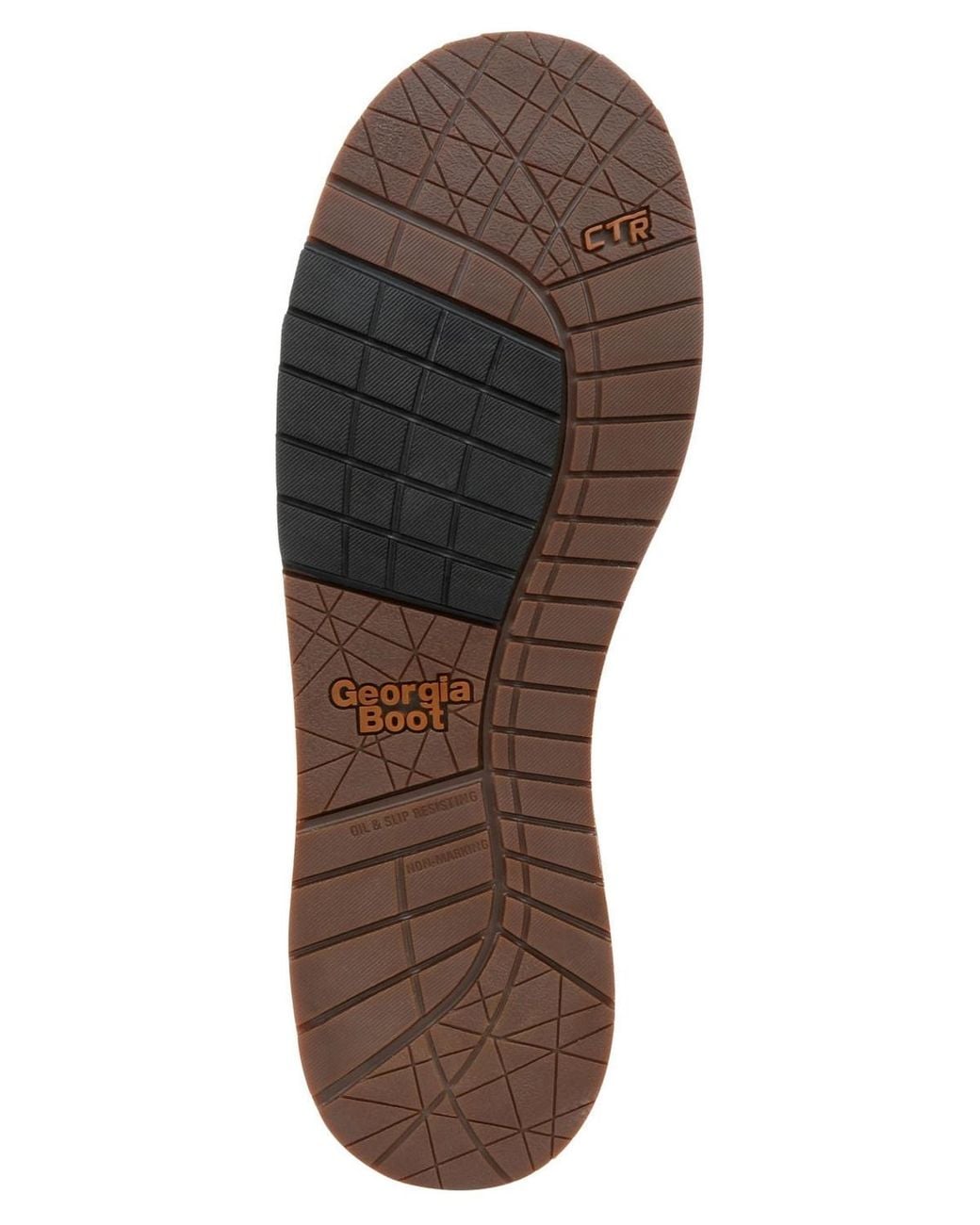 Georgia Boot Brown Amp Lt Wedge Waterproof Pull On Work Boot for men