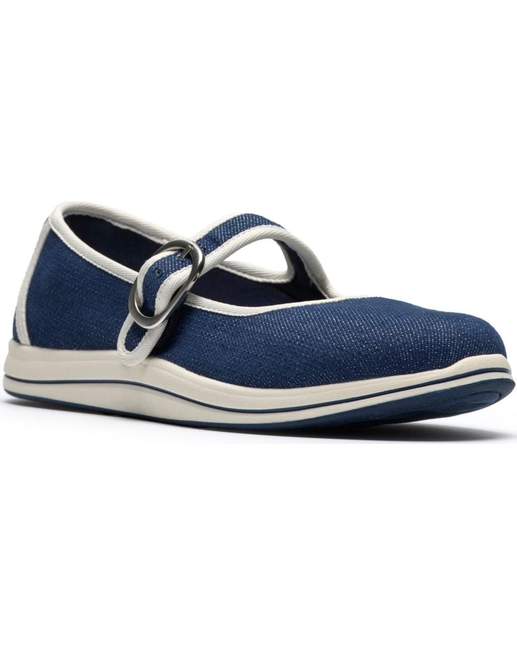 Clarks Blue Breeze Janey Round Toe Flats