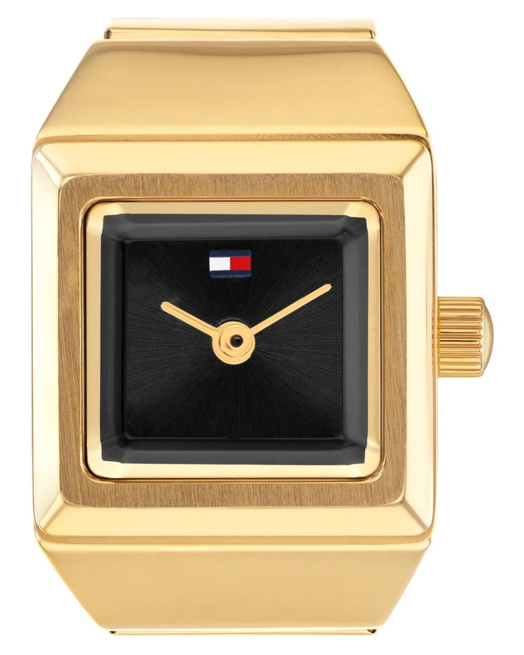 Tommy Hilfiger Metallic Quartz Tone Stainless Steel Watch Ring