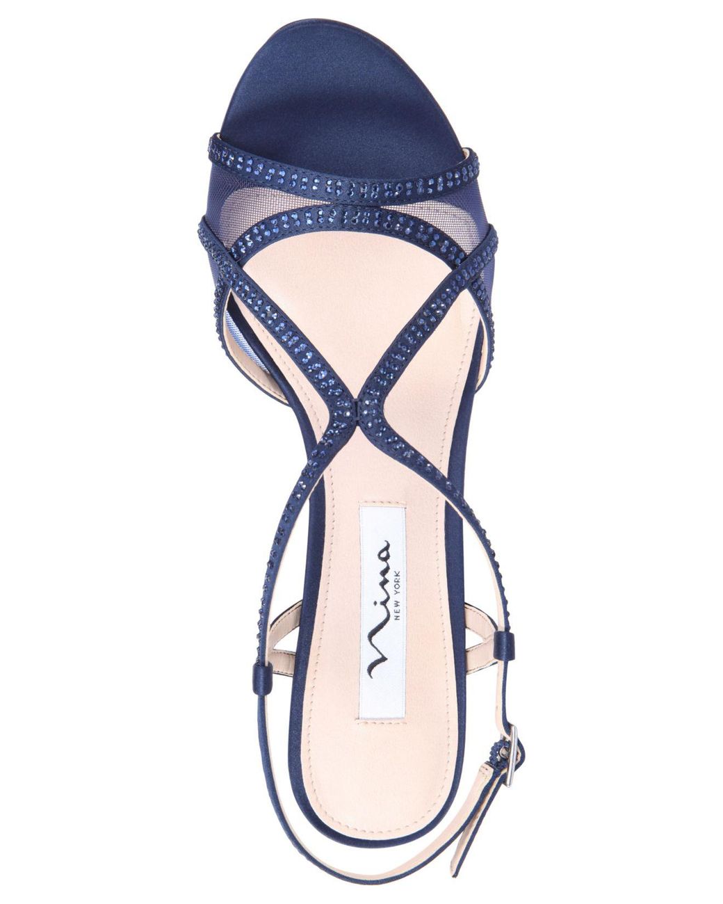 nina blossom strappy embellished evening sandals