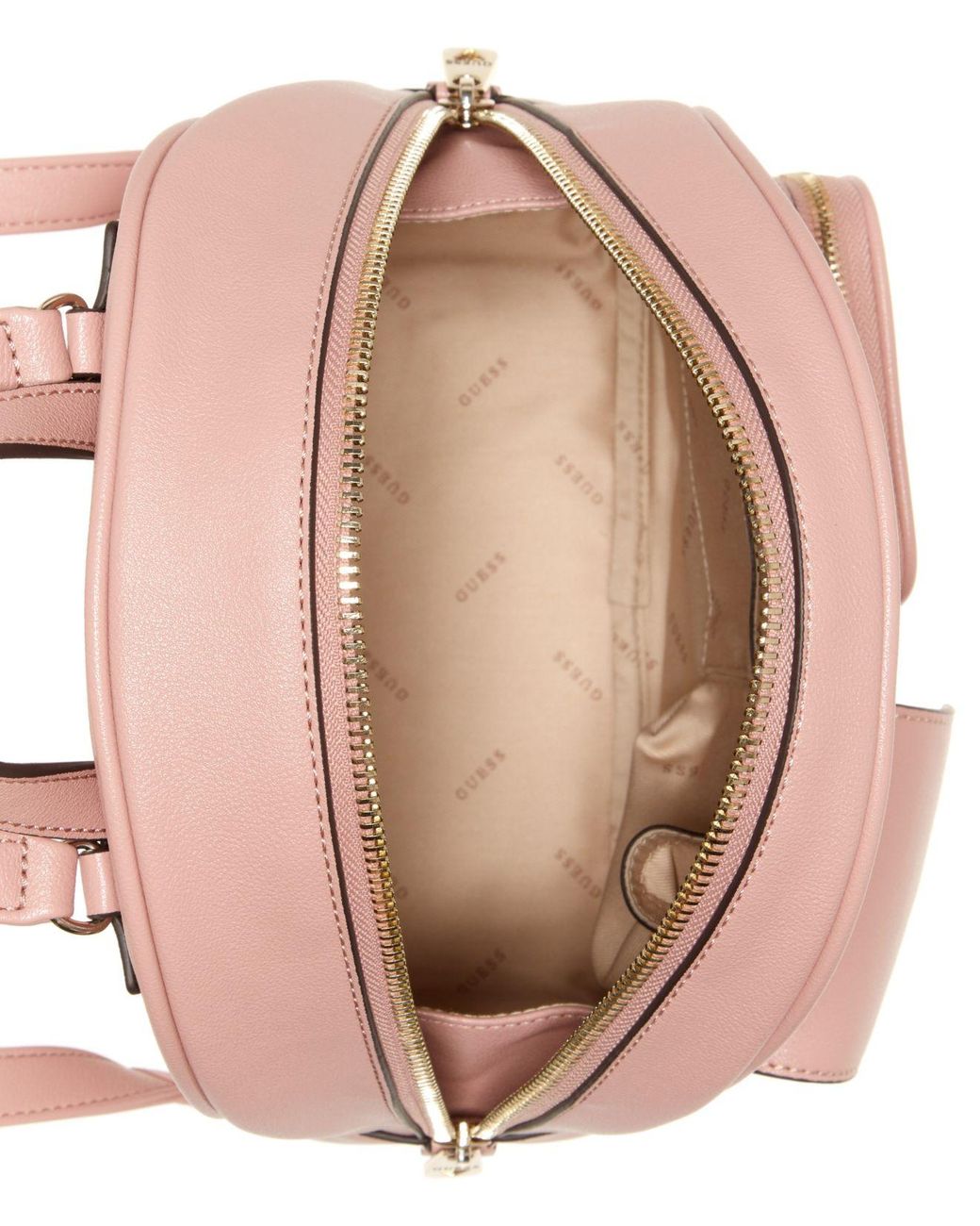 light pink guess backpack
