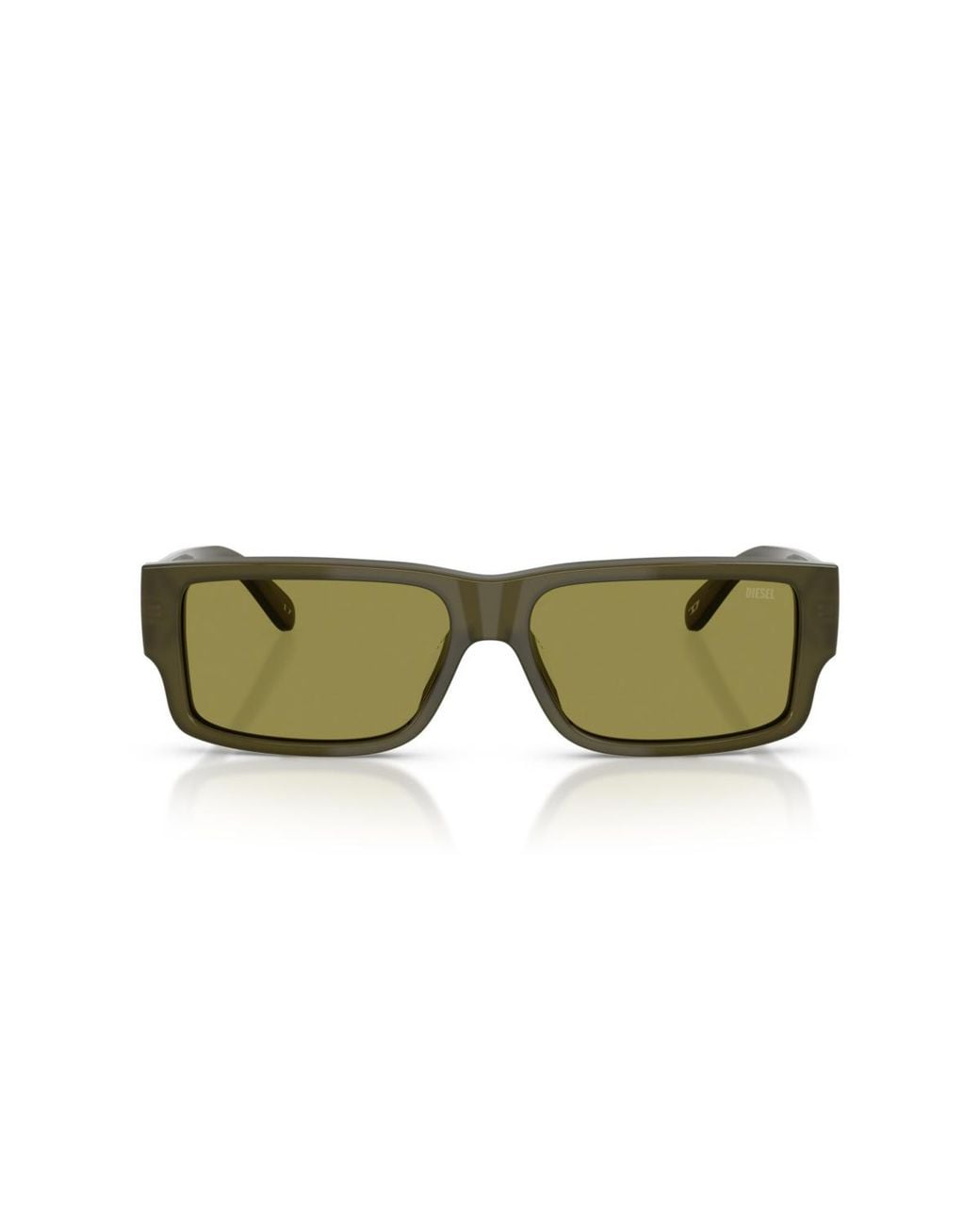 DIESEL Green Rectangle Sunglasses for men