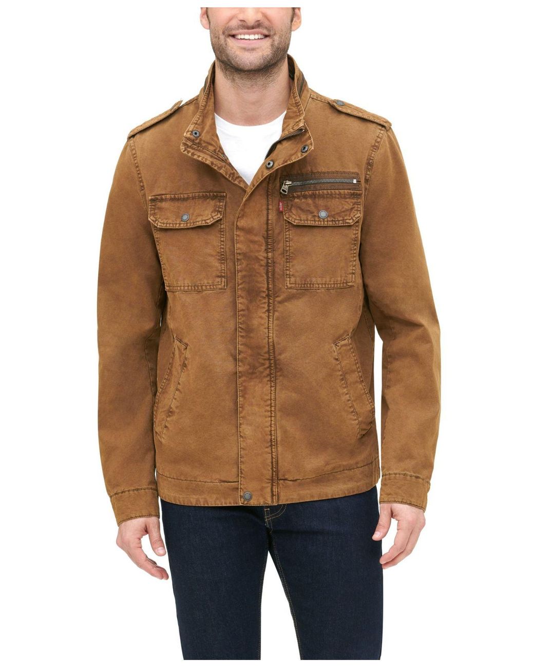 Levi's Cotton Field Jacket in Brown for Men - Lyst