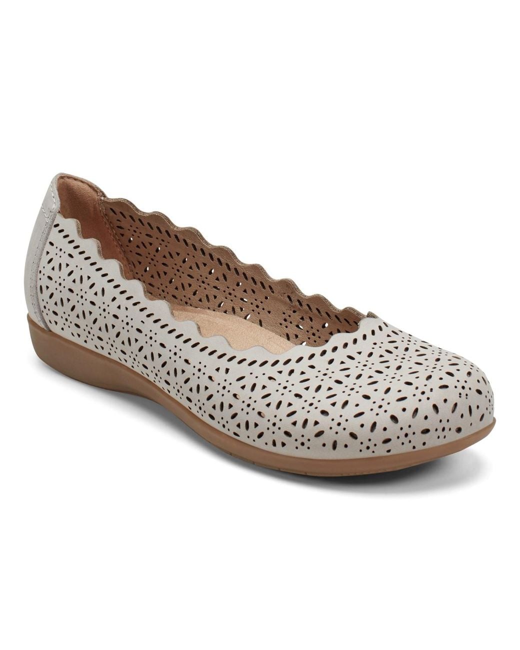 Earth White Bria Casual Flat