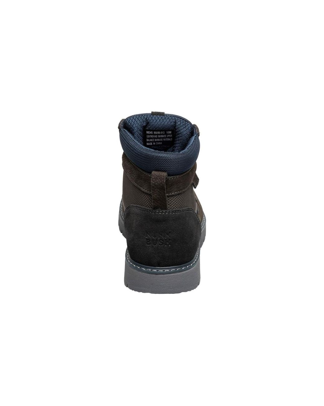 Nunn Bush Black Karnak Plain Toe Boot for men
