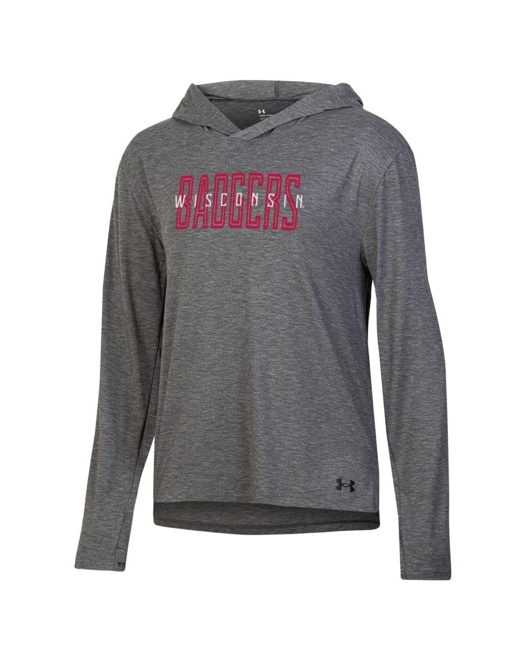 Under Armour Wisconsin Badgers Breezy Long-sleeve Hooded T-shirt in ...