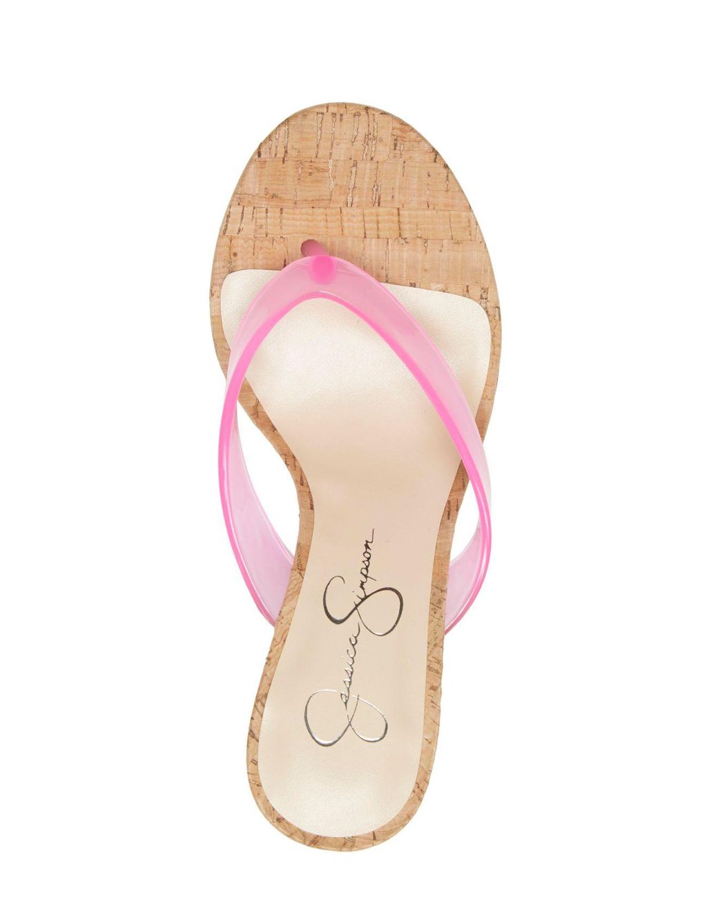 Jessica Simpson Coyrie Thong Wedge Sandals in Pink Lyst