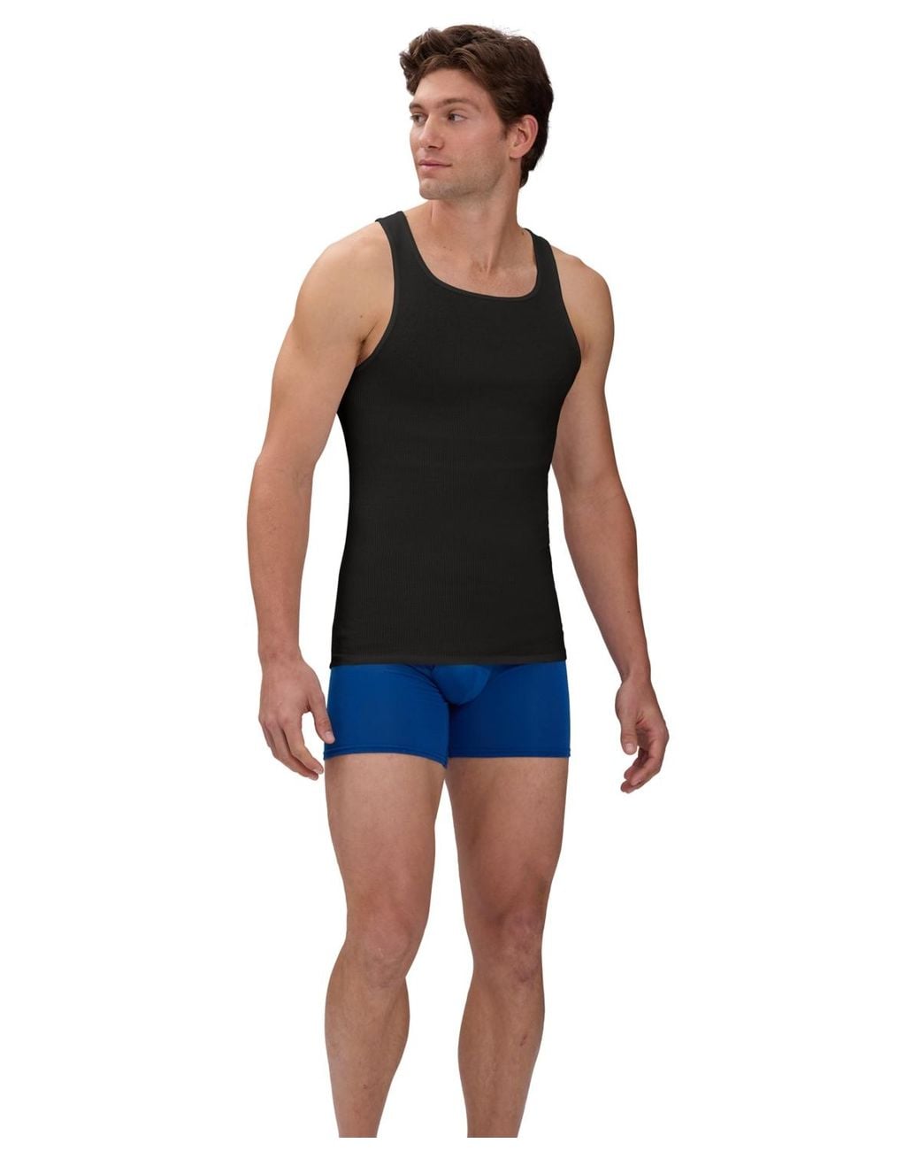 Hanes Blue Ultimate Comfort Flex Fit Boxer Briefs for men