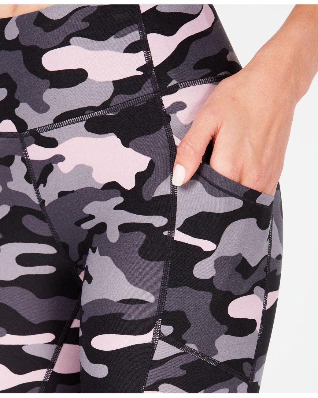 Calvin Klein Performance Camo print High waist Leggings in Black