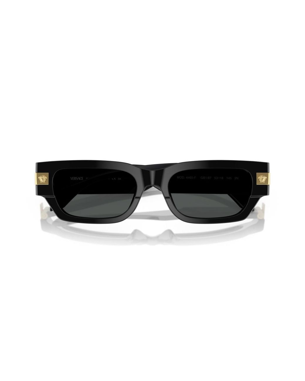 Versace Black Rectangle Sunglasses for men