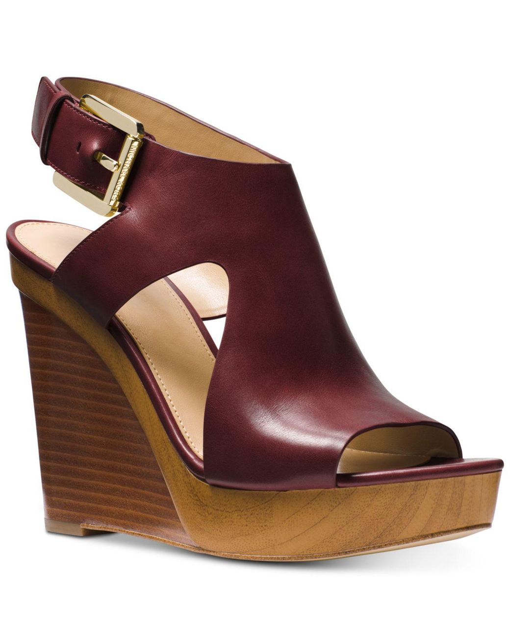 Michael Kors Michael Josephine Wedge Sandals in Red | Lyst Canada