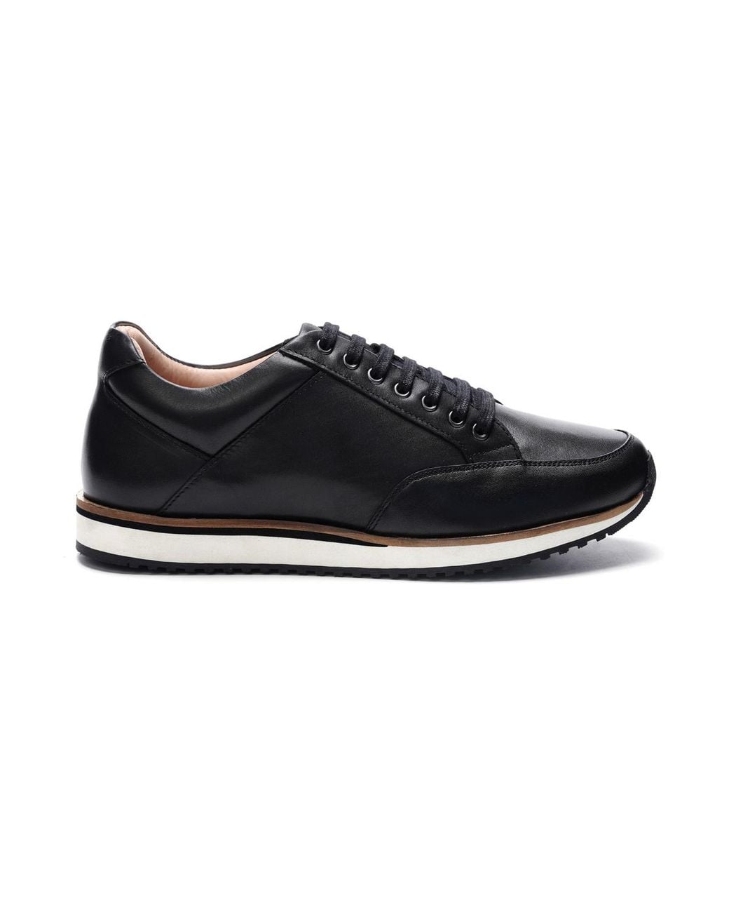 A. Veer Black Brooklyn Sneakers for men