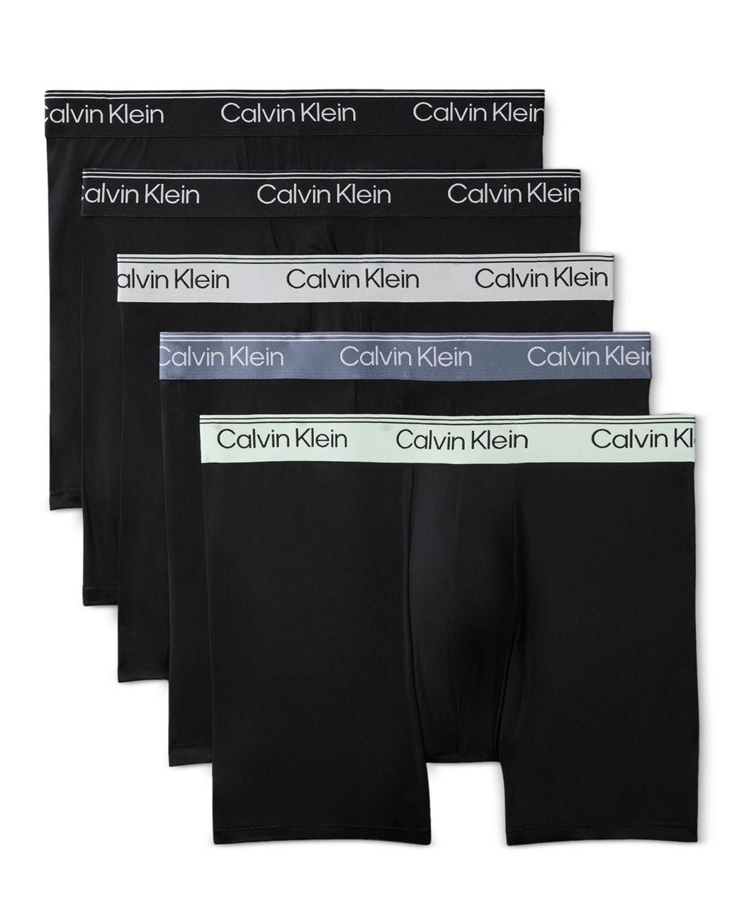 Calvin Klein Microfiber Stretch Boxer Briefs in Black for Men | Lyst