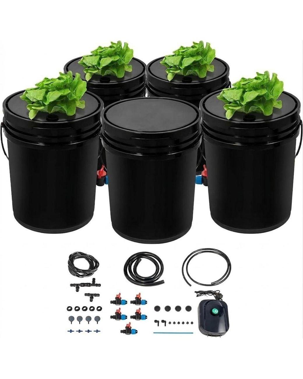 SUGIFT Black Dwc Hydroponic System