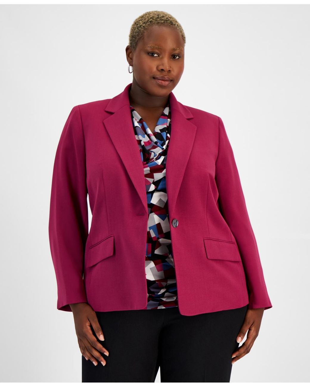 Kasper crepe jacket hot sale