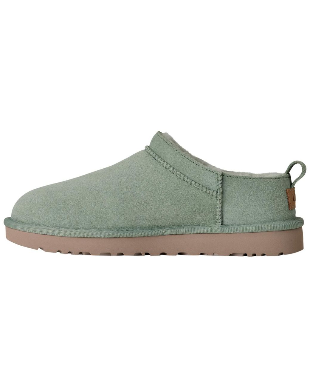 Ugg Green Classic Micro Pull Tab Round Toe Booties