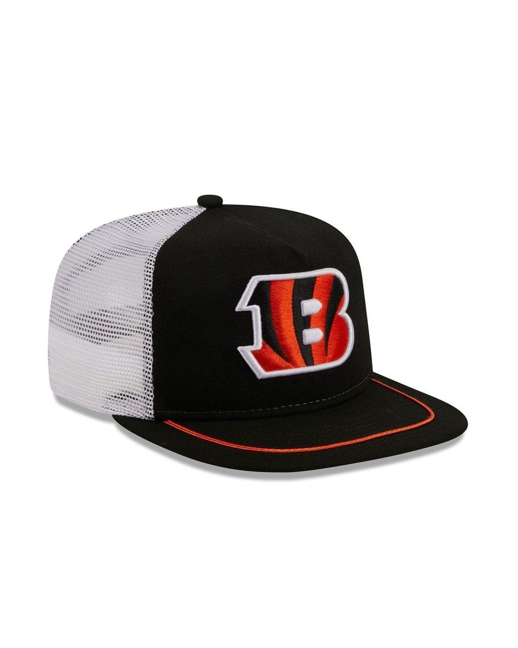 Cincinnati Bengals NFL Sideline Road Black 9FORTY Stretch Snap Cap