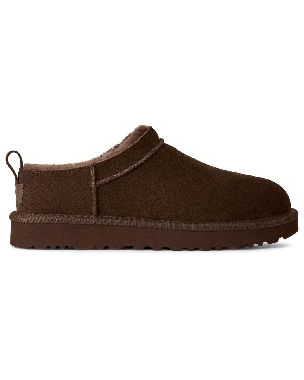 Ugg Brown Classic Micro Pull Tab Booties