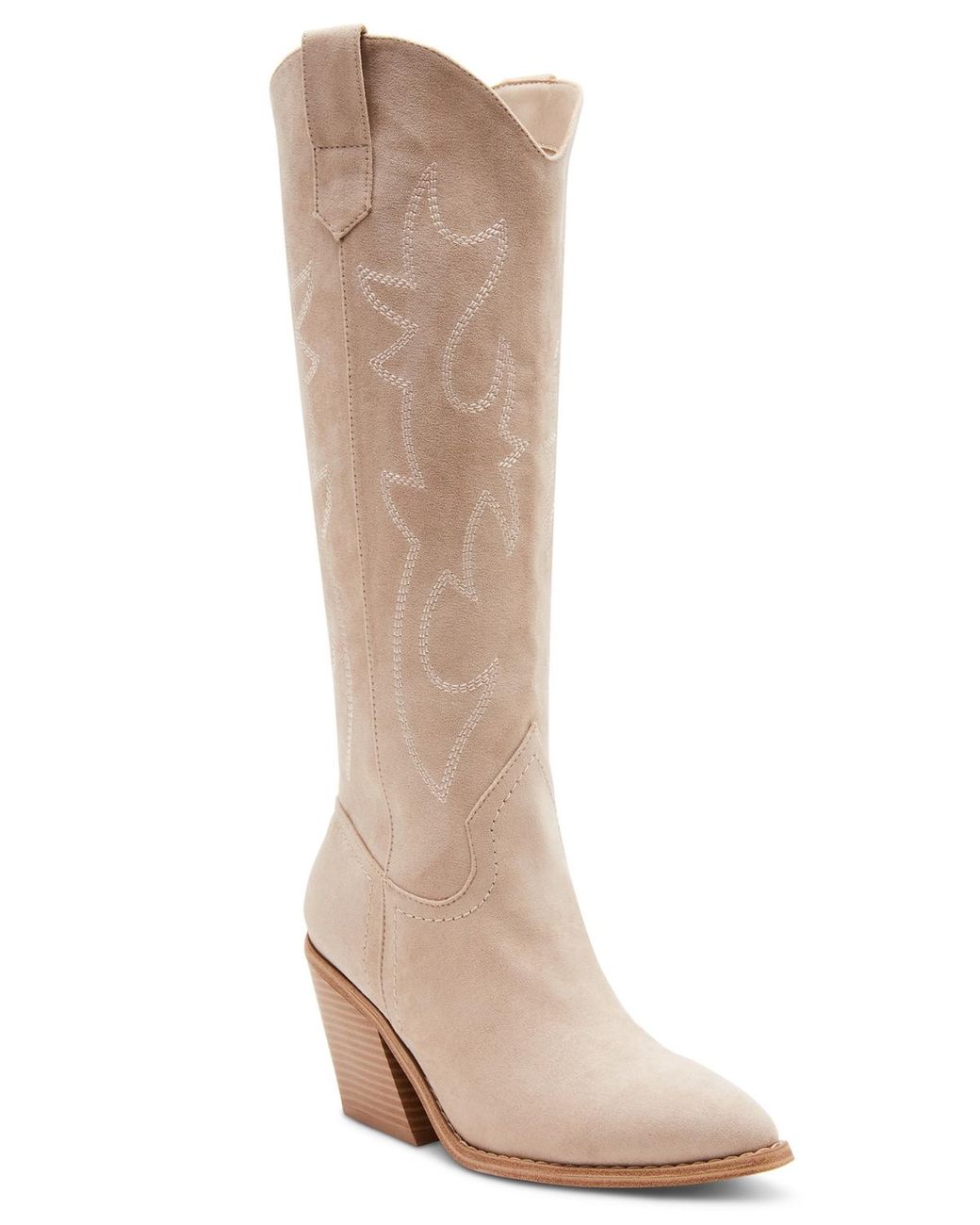 Madden Girl Arizona Knee High Cowboy Boots in Natural | Lyst