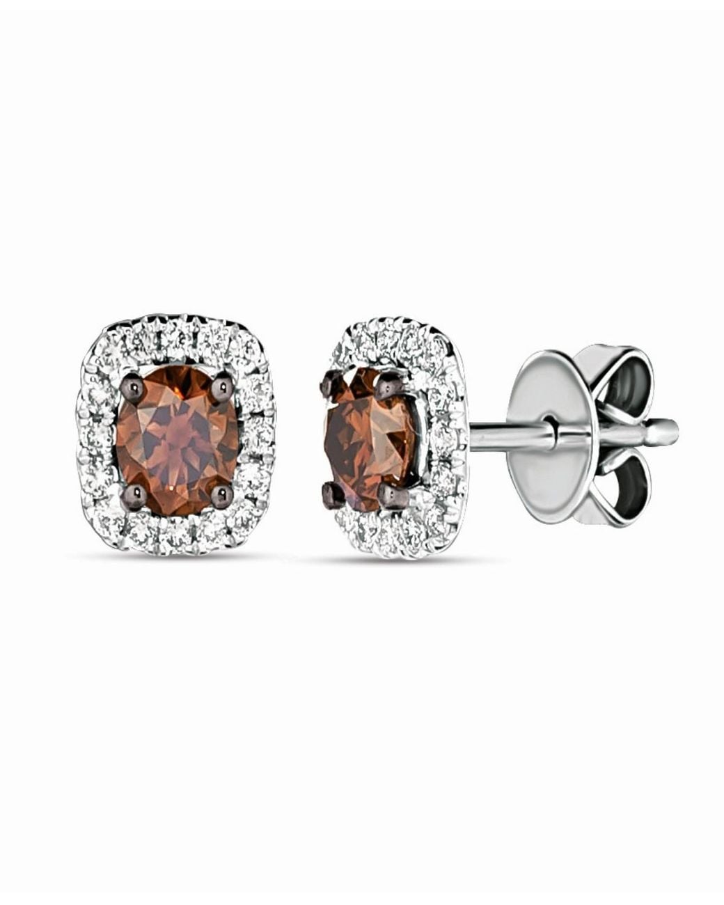 Le Vian Chocolate & Vanilla Diamond Earrings (.60 Ct. T.w. in White | Lyst
