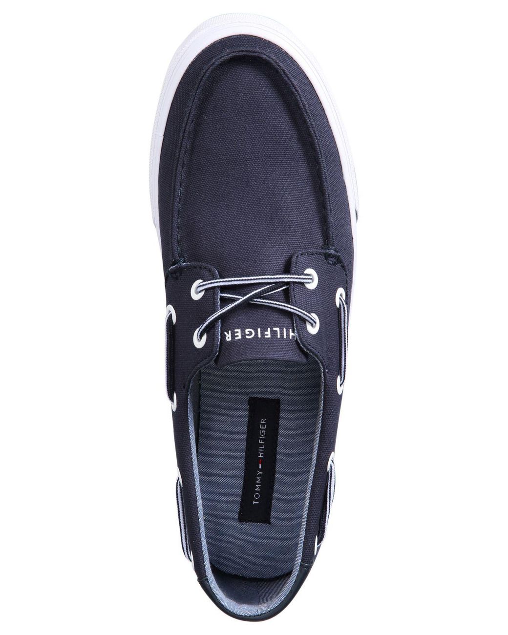 Tommy Hilfiger Men's Pharis Canvas Boat Shoe in Blue for Men | Lyst