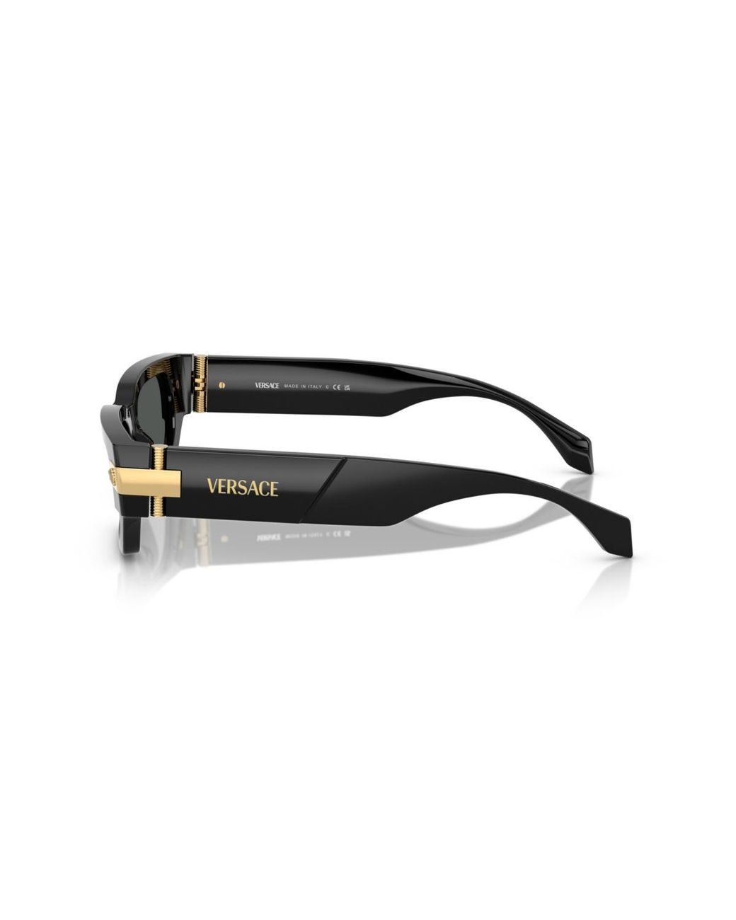 Versace Black Rectangle Sunglasses for men