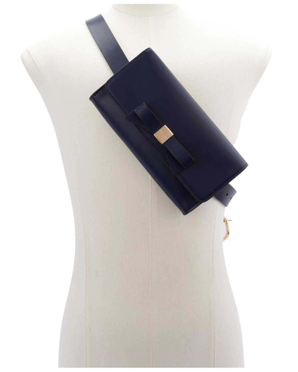 Kate Spade Navy Blue Bow Belt Kate Spade Bow Belt Bag in Blue | Lyst main image 3