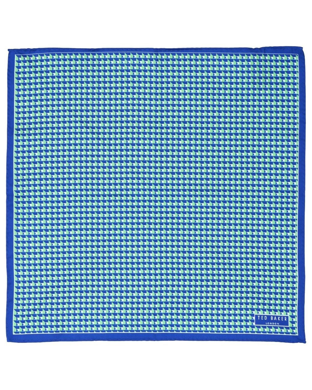 Ted Baker Blue Ted Baker Geometric Pattern Pocket Square for men