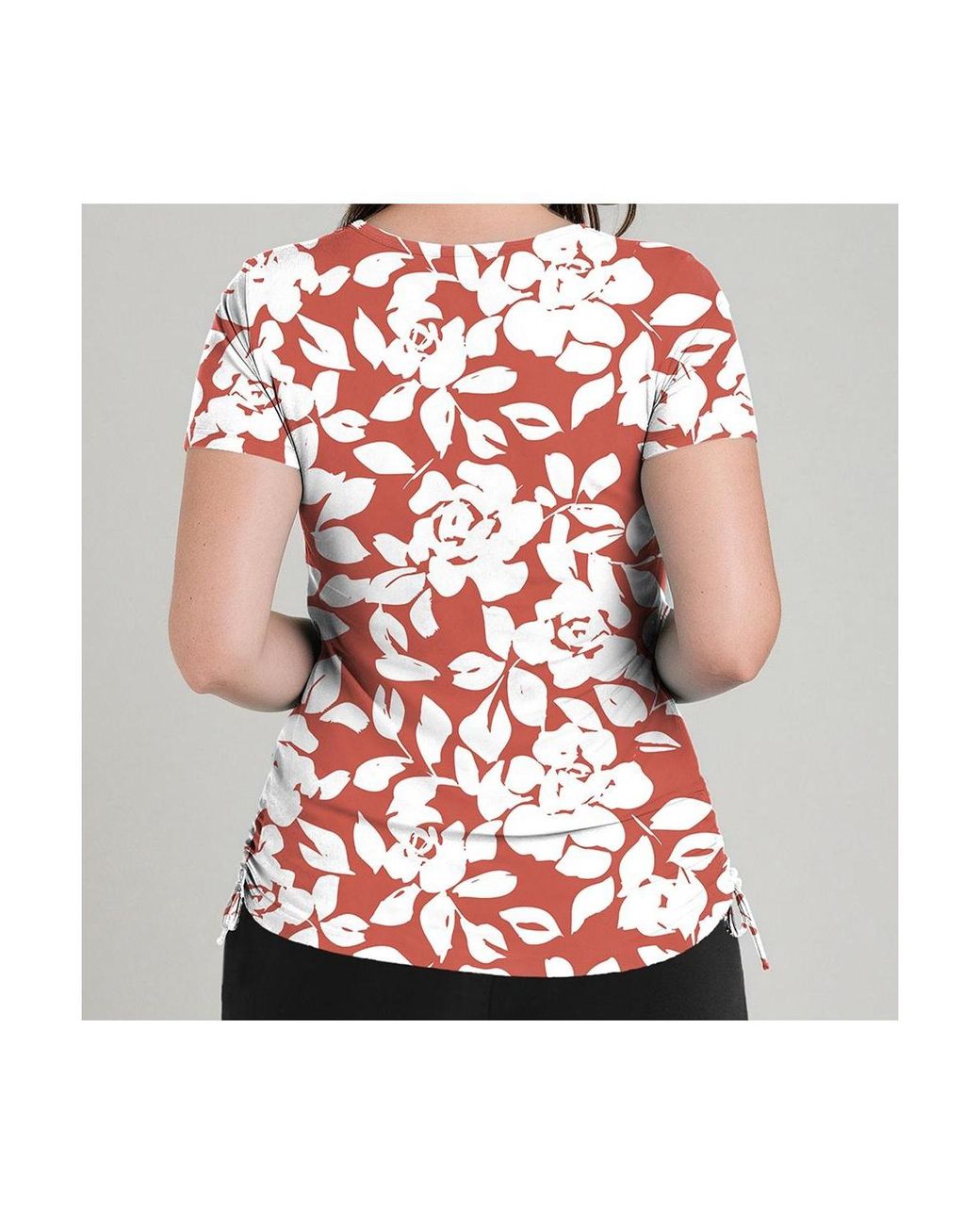 Calypsa Red Adele Swim Top