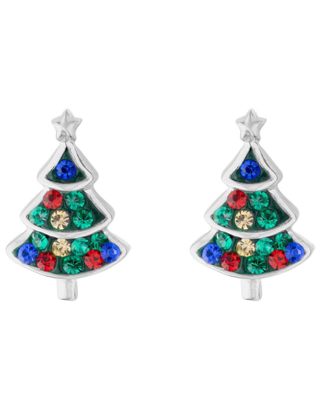 Macy's Blue Xmas Tree Stud