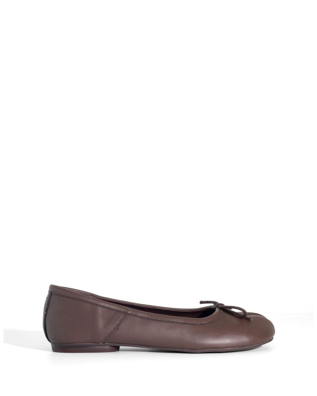Therapy Australia Brown Hoshi Tabi Toe Ballet Flat