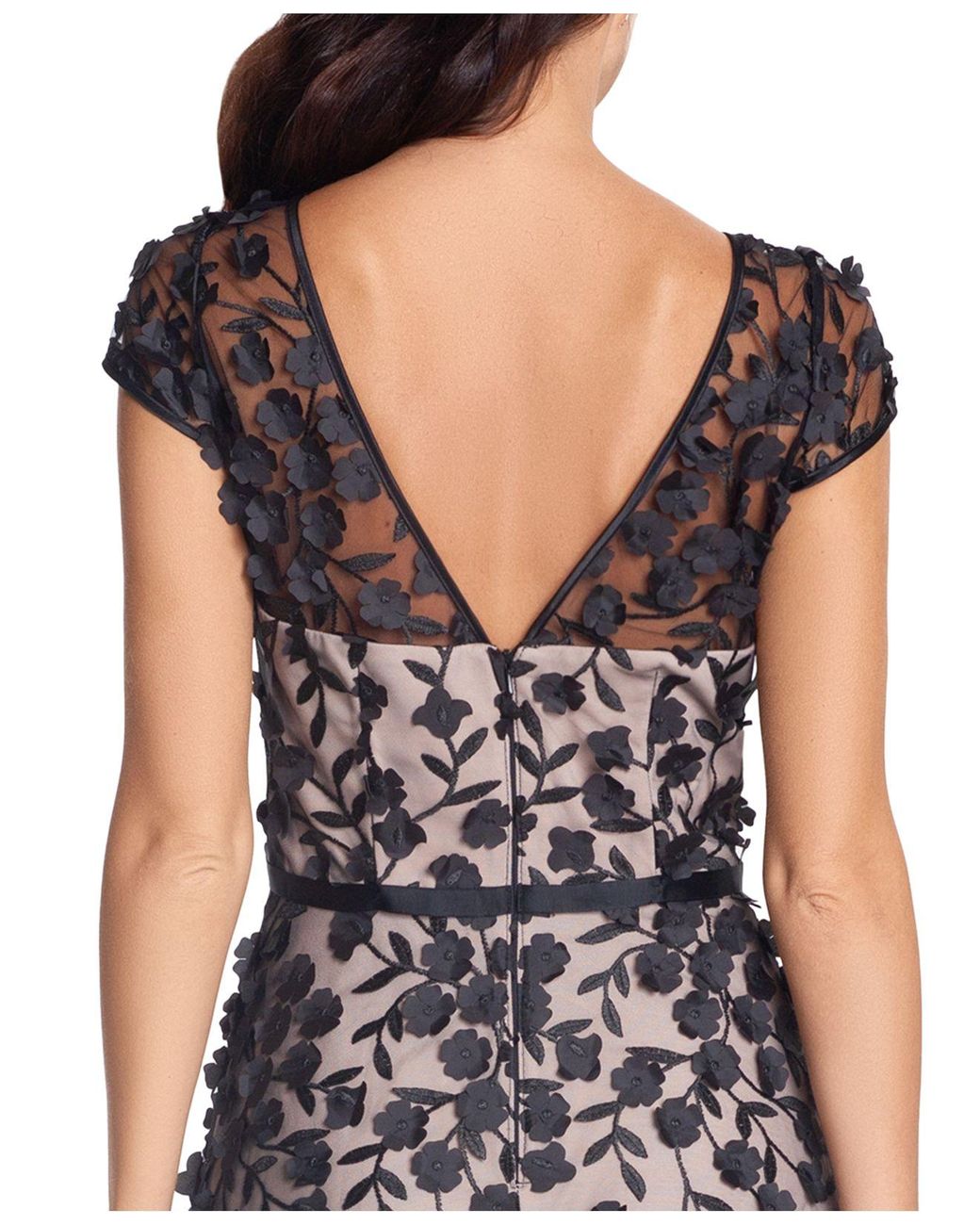 xscape floral lace sheath dress